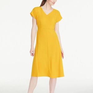 Ann Taylor Bow Back Midi Dress